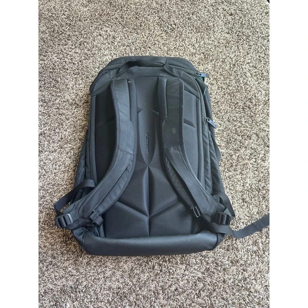 The North Face Kaban Backpack Laptop Bag Black Teal Turquoise Interior Active